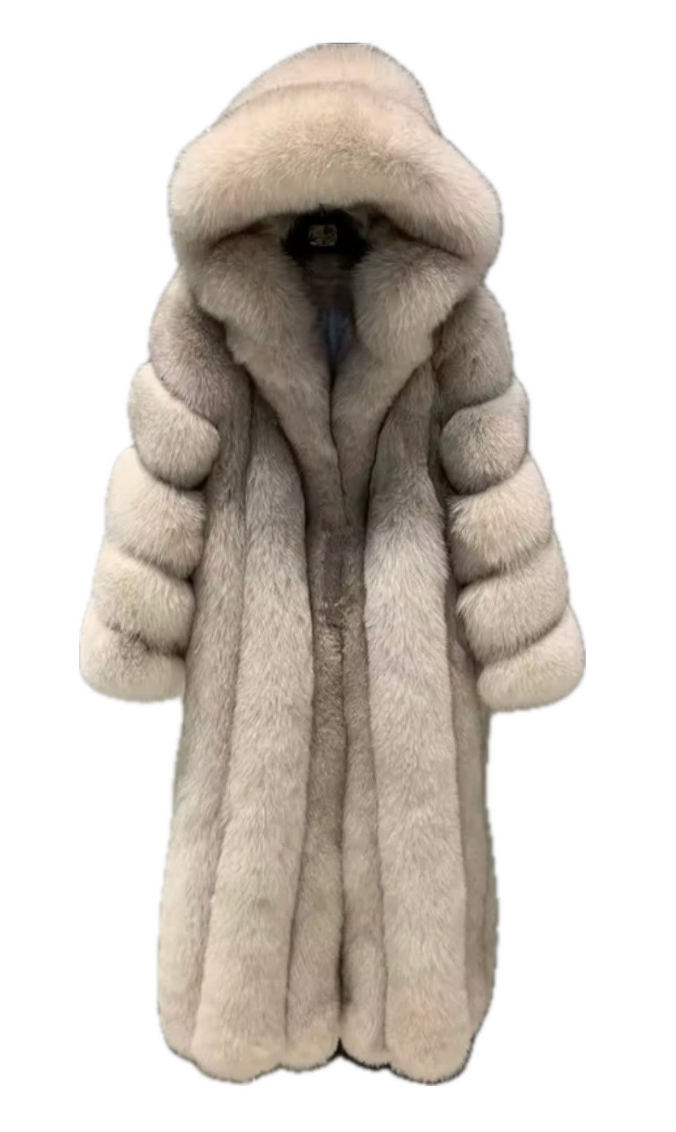 Ivory Hooded Fox Coat